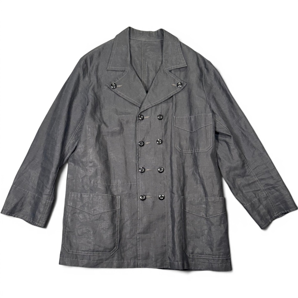 RRL Ralph Lauren PROTO Sample Black Double Breasted Workwear Chore Jacket Mens M